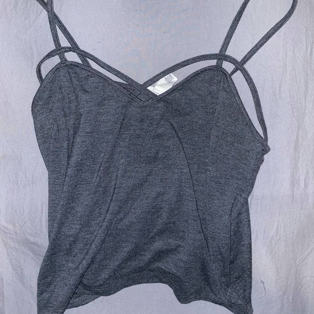 Forever 21 grey crop top